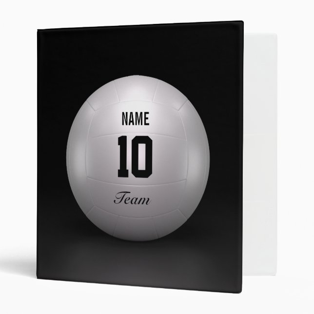 Volleyball Team 3 Ring Binder (Front/Inside)