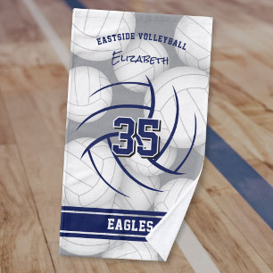Volleyball team and athlete name hand towel
