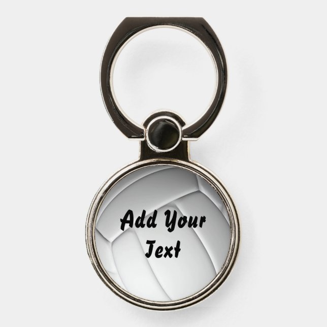 Volleyball Team Ball Coach Phone Ring Stand (Front)