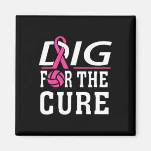Volleyball Team Breast Cancer Awareness Magnet