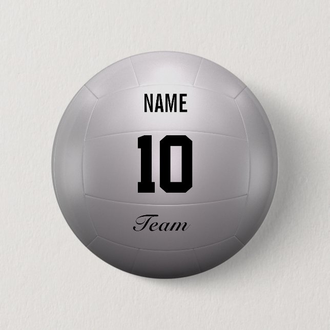 Volleyball Team Button (Front)