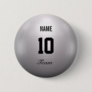 Volleyball Team Button