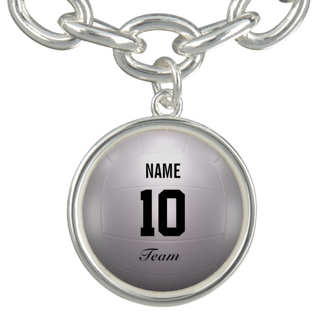 Volleyball Team Charm Bracelet (Design)