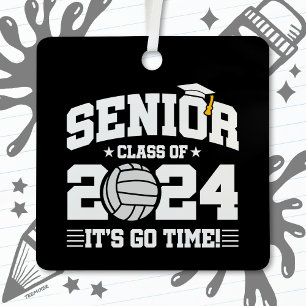 Volleyball Team Class 2024 Graduation Senior 2024 Metal Ornament