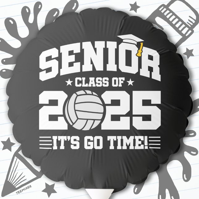Volleyball Team Class 2025 Graduation Senior 2025 Balloon (Creator Uploaded)
