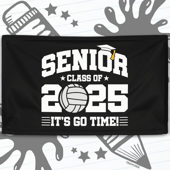 Volleyball Team Class 2025 Graduation Senior 2025 Banner (Creator Uploaded)