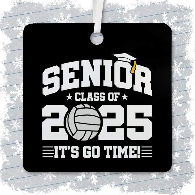 Volleyball Team Class 2025 Graduation Senior 2025 Metal Ornament (Creator Uploaded)