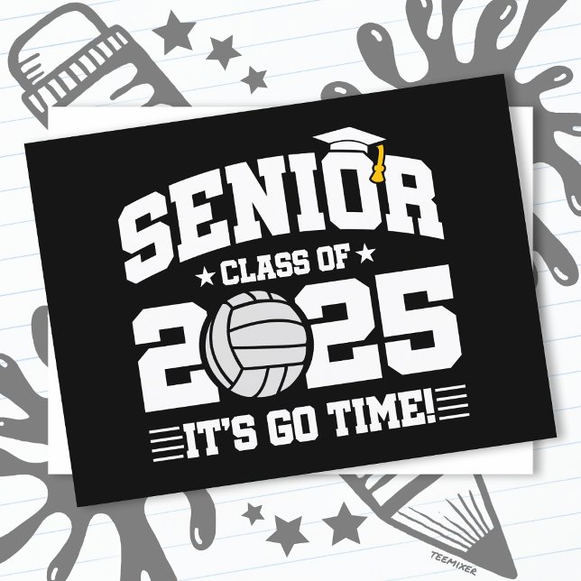 Volleyball Team Class 2025 Graduation Senior 2025 Postcard (Creator Uploaded)