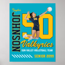 Volleyball Team Custom Photo Jersey Number Sport