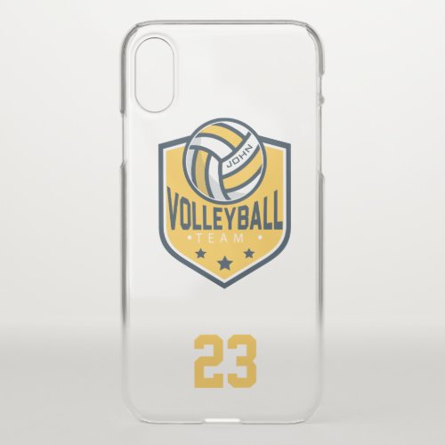 Volleyball Team Custom Player  Name  Number iPhone X Case