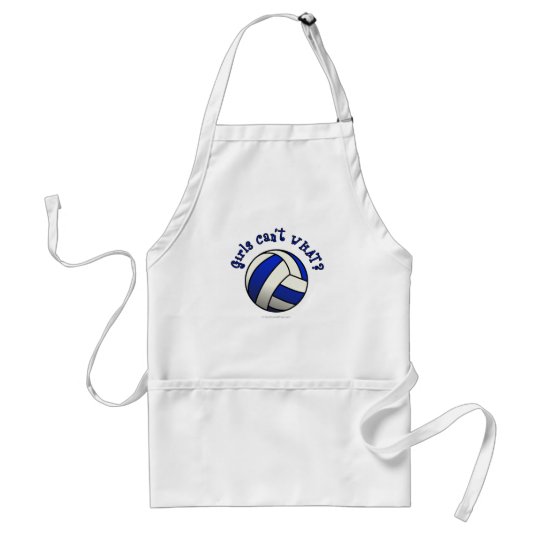 Volleyball Team Gifts - Blue Adult Apron