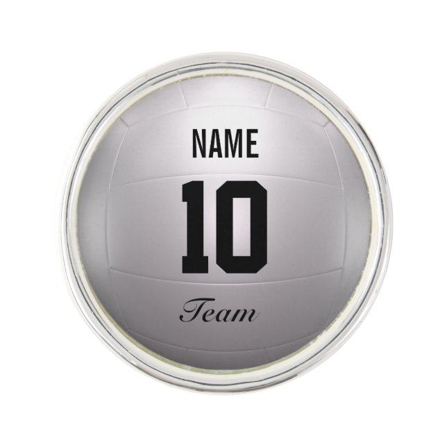 Volleyball Team Lapel Pin (Front)