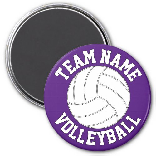 Volleyball Team Name and Color Customizable Sports Magnet