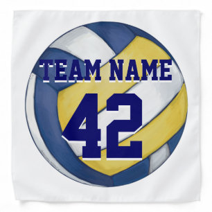 Volleyball Team Name and Number Bandana