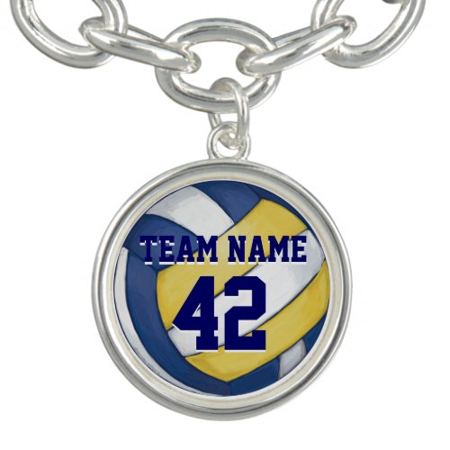 Volleyball Team Name and Number Bracelet