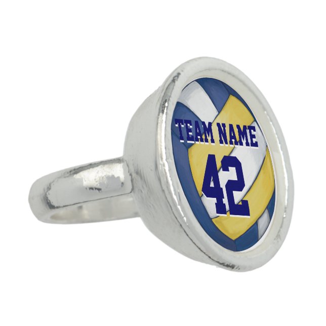 Volleyball Team Name and Number Ring (Side)