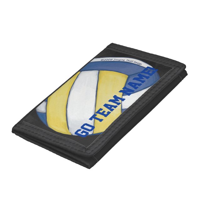 Volleyball Team Name and Number Trifold Wallet (Bottom)