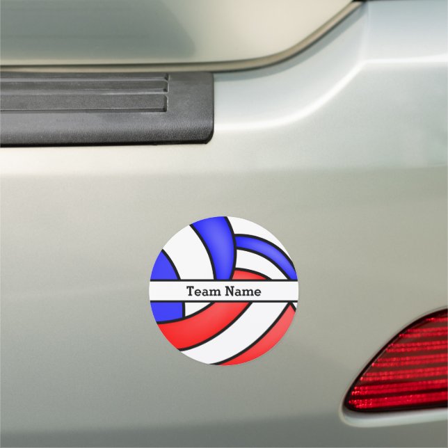 Volleyball Team Name Car Magnet (In Situ)