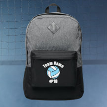 Volleyball Team Name Custom Sports Backpack