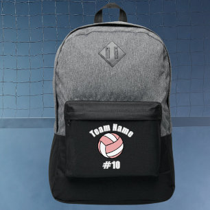Volleyball Team Name Custom Sports Backpack