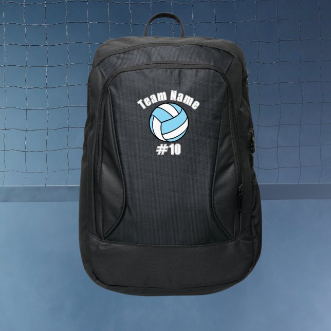 Volleyball Team Name Custom Sports Backpack (Volleyball School Team Uniform Backpacks)