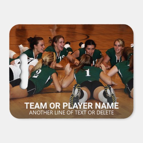 Volleyball Team Photo Name Sports Fan Personalized Seat Cushion
