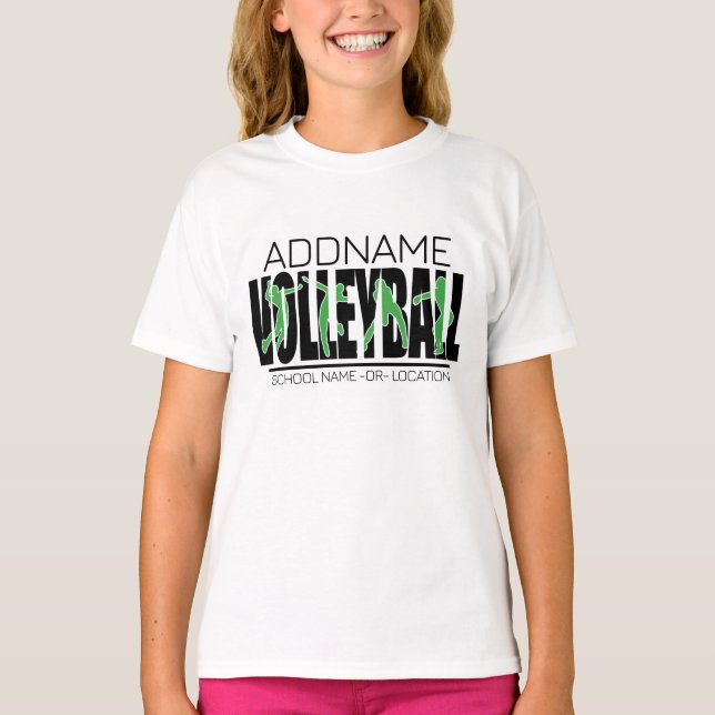 Volleyball Team Player ADD NAME School Top Athlete (Front)