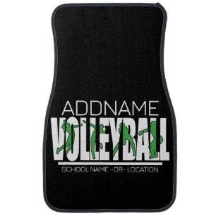 Volleyball Team Player ADD NAME School Top Athlete Car Floor Mat