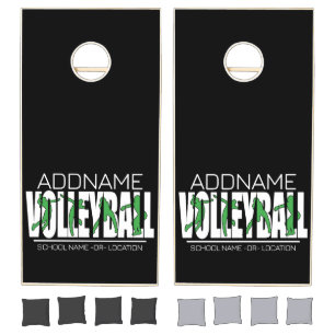 Volleyball Team Player ADD NAME School Top Athlete Cornhole Set