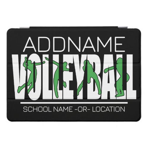Volleyball Team Player ADD NAME School Top Athlete iPad Pro Cover