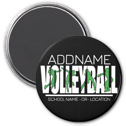 Volleyball Team Player ADD NAME School Top Athlete Magnet