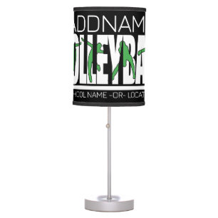 Volleyball Team Player ADD NAME School Top Athlete Table Lamp