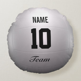 Volleyball Team Round Pillow