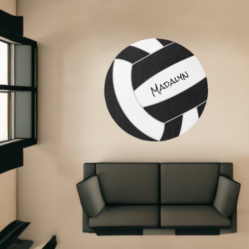 volleyball teen sports room decor black white rug