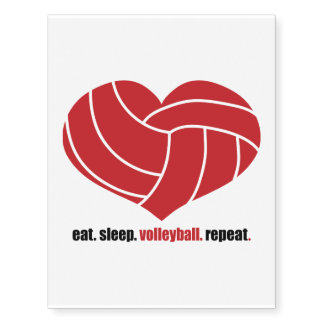 volleyball temporary tattoos