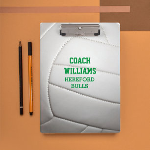 Volleyball Texture Personalized Clipboard