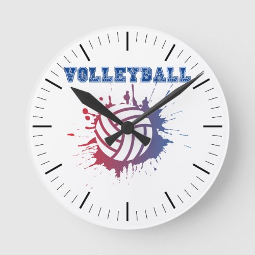 Volleyball Themed 203 cm Round Acrylic Wall Clock