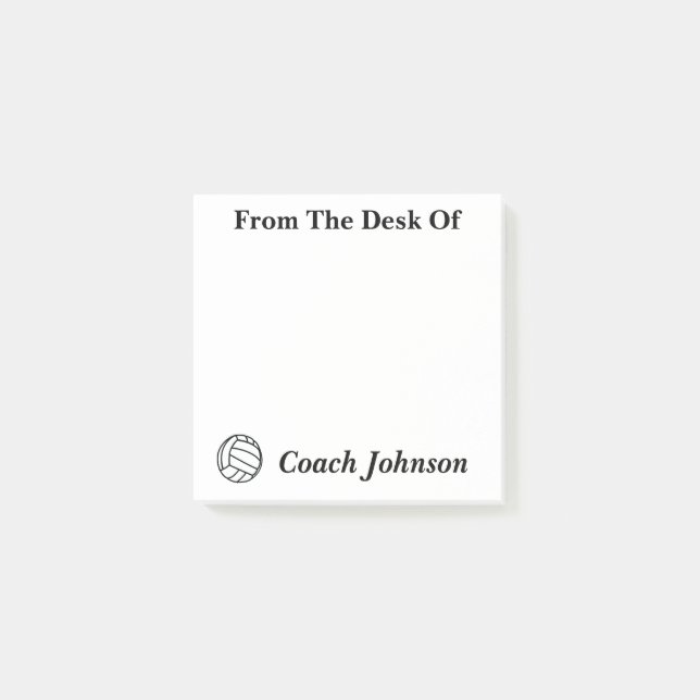 Volleyball Themed Notes (Front)
