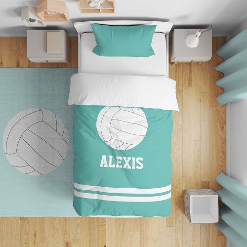 Volleyball Themed Personalized  Duvet Cover