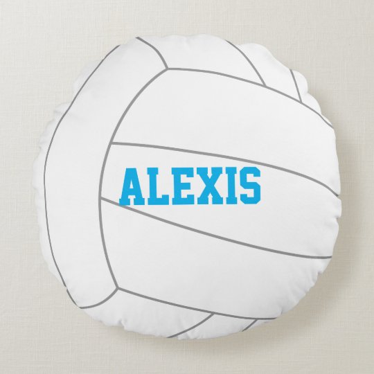 Volleyball Themed Round Pillow