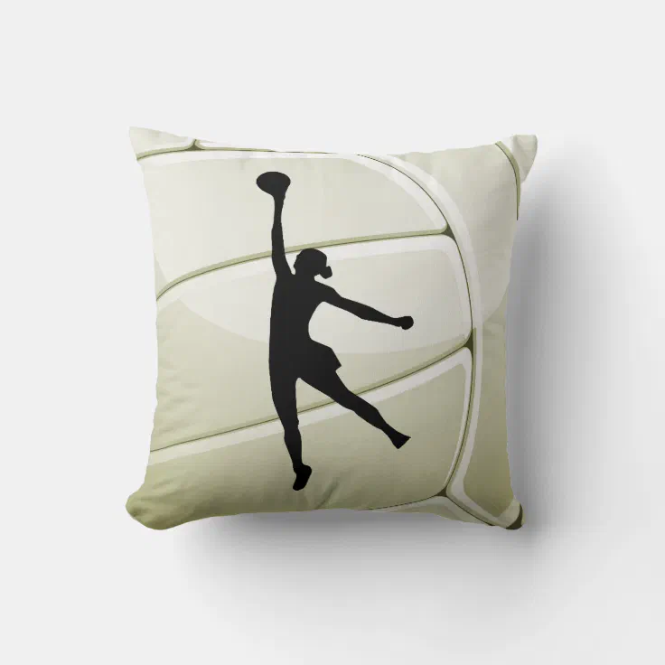 Volleyball Throw Pillow Zazzle
