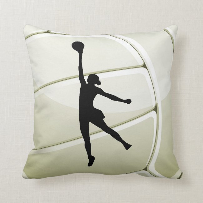 Volleyball Throw Pillow