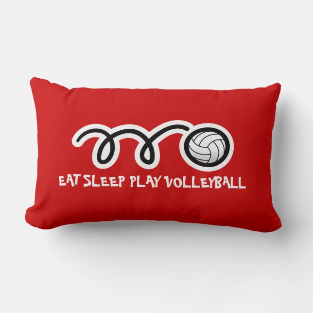 Volleyball throw pillow design (Front)