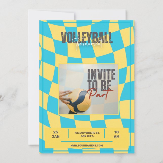 volleyball tournament invitation (Front)