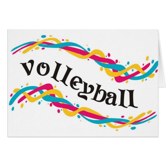 Volleyball Twists Cards (Front Horizontal)