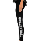 Volleyball Typography Sportswear Legging (Left Leg)