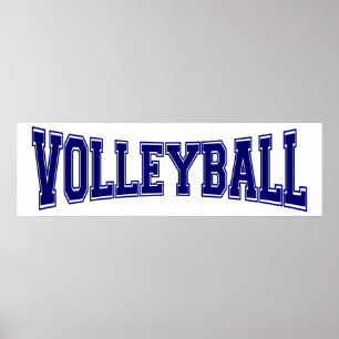 Volleyball University Style Poster