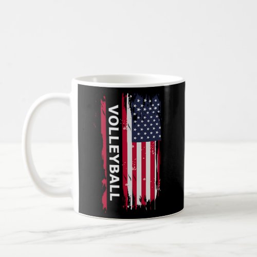Volleyball Usa Patriotic Volleyball Players And Co Coffee Mug