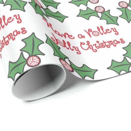 Volleyball Volley Jolly Wrapping Paper Zazzle