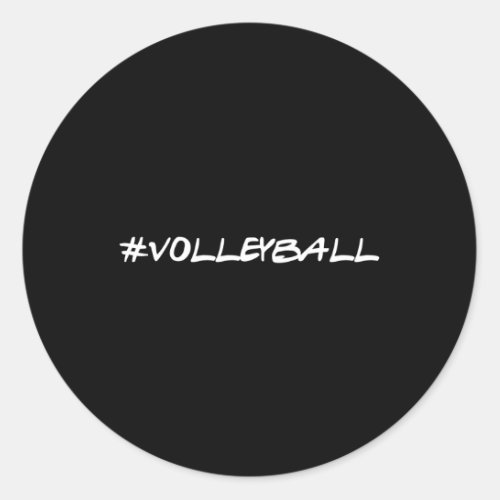 Volleyball Volleyball Classic Round Sticker